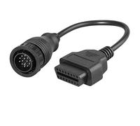 D24C Aukson OBD2 Câble adaptateur 14 broches vers 16 broches pour appareil de diagnostic OBD 40 cm Professionnel compatible avec MB Sprin ter V W/LT Câble adaptateur OBD2 vers OBD1