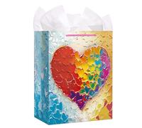 D24TIME Sac cadeau avec papier de soie pour elle, lui, femme, homme, anniversaire, mariage, Saint-Valentin