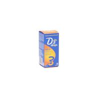 D3 drops - Supplément alimentaire avec 400 UI de vitamine D3 stabilisée par goutte - soutient votre système immunitaire - pour les enfants - 2,5 ml