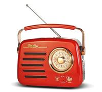 D329 Récepteur de haut-parleur Bluetooth AM FM portable à ondes courtes | Radio murale rétro - Excellent récepteur - Prise en charge de clé USB/carte Micro SD - Bon son pour la famille - Pour la