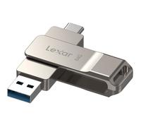 D40E 64 Go Double clé USB 3.2 Gen 1 Type-C Jump Drive,clé USB-C Flash Drive Matériau métallique Pivotant Conception Clé USB