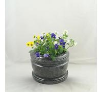 D4G Design4Grab Designgrab Pot funéraire en granit exclusif Orion 24 cm Rouge/gris/bleu/gris/noir/brun rougeâtre, noir, poli et digne