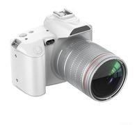 D5 Appareil photo reflex numérique avec zoom 16x et écran rabattable 3,0" pour vlogging et portraits, noir (blanc)