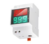 D52-2042VA Compteur de tension et de courant CA à double affichage monté sur rail Écran LCD clair de 1,3 cm, lecture numérique de précision ± 1 % pour une surveillance précise dans les panneaux