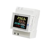 D52-2066 6 IN1 Din Rail AC moniteur tension courant facteur de puissance actif KWH 110V 220V 380V compteur de fréquence électrique(External CT,40-300V)