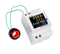 D52-2066 compteur d'énergie Din Rail moniteur d'utilisation d'électricité AC 40-300V 100A voltmètre ampèremètre Watt Kwh compteur de puissance de fréquence 250-450V Built-in CT