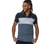 D555 Duke Leeds Cut and Sew Block Stripe SS Polo pour homme Bleu, bleu, 5XL