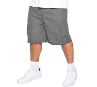 D555 Duke Short cargo pour homme avec poches élastiques Gris 2XL 3XL 4XL 5XL 6XL 7XL 8XL (KS20462) (7XL), gris