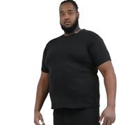D555 T-shirt thermique à manches courtes pour homme en noir, 3XL-6XL, Noir , 5XL Grande taille Taille tall