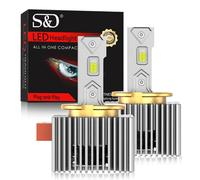 (D5S/D5R) 2pcs D1s D3s Led Headlight 360 Led Hid D2s D4s D5s D8s Canbus D1r D2r D3r D4r D5r D8r Xenon Bulbs Turbo Car Lamp 110w 70000lm