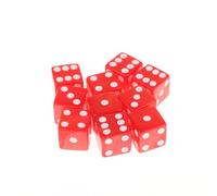 D6 Acrylique dés 16mm, Aventurine Impression, idéal pour Le MDN, RPG, Table Jeux de société et l'enseignement des mathématiques