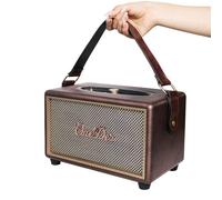 D6 Ultra Bass Hi-Fi System,HautréusBluetooth,Woofer Boombox,Audio sans fil,Haute puissance,Vintage,Bois,Extérieur,40W - Type Brown