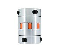D65L90 Four Jaws Aluminum Plum Flexible Coupling electronic starter Shaft Connector Inner Dia 16-45mm For Large CNC Ballscrew Coupler Router IINKUEYK(20mm to 26mm)