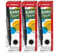 Stabilo Green Boîte de 3 recharges 0,5 mm encre Noir