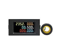 D69-2058 AC Power LCD Digital Voltage Current Power Voltmeter Ammeter KWH Panel Meter Consumption Monitors 100A EKFBQBGW(AC 200V-450V)