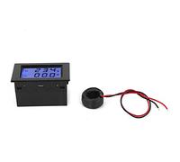 D85-2042A Voltage Current Meter | AC 80-450V 0.1-100A Dual LCD Display | Current Transformer Included | High Accuracy 1% for Home/Industrial Electrical Monitoring