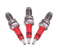 D8TC Bougie D'allumage, 3pcs Moto Bougie D'allumage 3 Electrode Racing Bougie D'allumage Pour Moto Scooter ATV Quads CG 125 150 200cc CF250