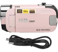 D90 1080p 16 MP appareil photo numérique 2,4 pouces caméscope rotatif 16x Zoom HD -Vidéo -Enregistreur avec rose de remplissage