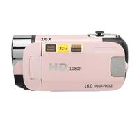 D90 1080P 16MP Caméscope à écran Rotatif 16X Zoom Enregistreur Vidéo HD avec Lumière de Remplissage pour la Photographie de Voyage de Mariage (PINK)