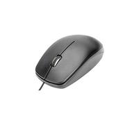 DA-20160 - Souris - ergonomique - optique - 3 boutons - filaire - USB - noir