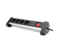 DA-70614 - Coupe-circuit - CA 110-240 V - 3680 watt - entrée : alimentation - connecteurs de sortie : 4 (4 x CEE 7/4, 2 x USB) - 1.5 m cordon - noir,