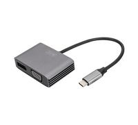 DA-70827 - Adaptateur vidéo - 24 pin USB-C (M) pour DisplayPort, Adaptateur VGA (F) - 20 cm - alimentation USB, prend en charge le format d'image
