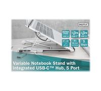 DA-90424 - Support pour ordinateur portable - USB-C - avec concentrateur USB 5 ports - 10" - 17"