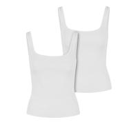 DÃ©bardeur Ã col large femme Urban Classics (x2) Blanc 3XL