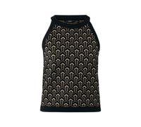 DÃ©bardeur Ã imprimÃ© jacquard gÃ©omÃ©trique femme Mexx Noir L