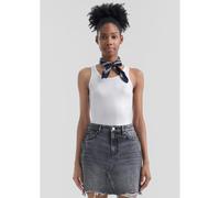 DÃ©bardeur Ã larges cÃŽtes femme QS Blanc XS