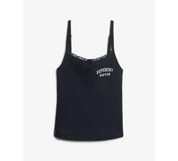 DÃ©bardeur brodÃ© Ã boutons femme Superdry Athletic Essentials Bleu M