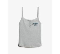 DÃ©bardeur brodÃ© Ã boutons femme Superdry Athletic Essentials Gris M