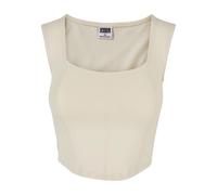 DÃ©bardeur corsage court femme Urban Classics Blanc 3XL