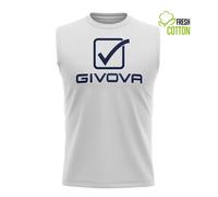 DÃ©bardeur coton Givova Sponsor Logo big Blanc XL