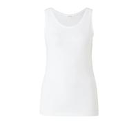 DÃ©bardeur coupe ajustÃ©e en coton mÃ©langÃ© femme s.Oliver Blanc 34