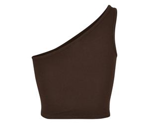DÃ©bardeur crop asymÃ©trique femme Urban Classics Marron 2XL