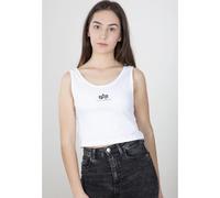 DÃ©bardeur crop femme Alpha Industries Basic Blanc M