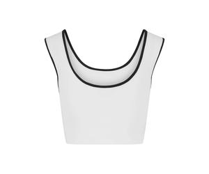 DÃ©bardeur cropped femme Urban Classics Contrast Rose M