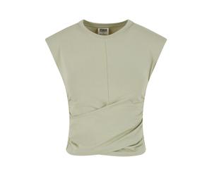 DÃ©bardeur cropped femme Urban Classics Wrapped Vert XS