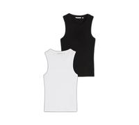 DÃ©bardeur dos nageur cÃŽtelÃ© femme Tom Tailor Denim Noir S