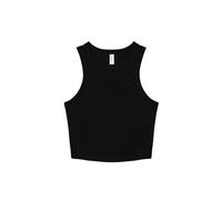 DÃ©bardeur dos nageur femme Bella + Canvas Micro Rib Noir 2XL