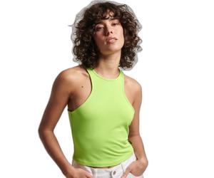 DÃ©bardeur en jersey dos nageur femme Superdry Studios Vert M