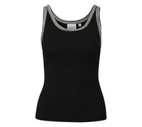 DÃ©bardeur en maille ajourÃ©e Ã motifs bohÃšmes femme COMMA Noir 42
