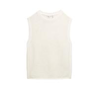 DÃ©bardeur en maille ajourÃ©e femme Tom Tailor Blanc XL