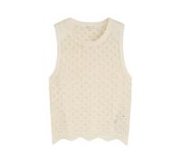 DÃ©bardeur en maille ajourÃ©e femme Tom Tailor Denim Blanc M