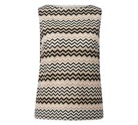 DÃ©bardeur en maille avec motif ajourÃ© en zigzag femme COMMA Beige 44