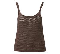 DÃ©bardeur en maille effet pailletÃ© femme QS Marron 2XL