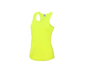 DÃ©bardeur en polyester femme Just Cool Jaune XL