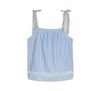 DÃ©bardeur en popeline avec bande en crochet femme Tom Tailor Denim Bleu XL