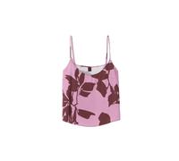 DÃ©bardeur en viscose Ã motif feuillage femme Stefanel Violet L